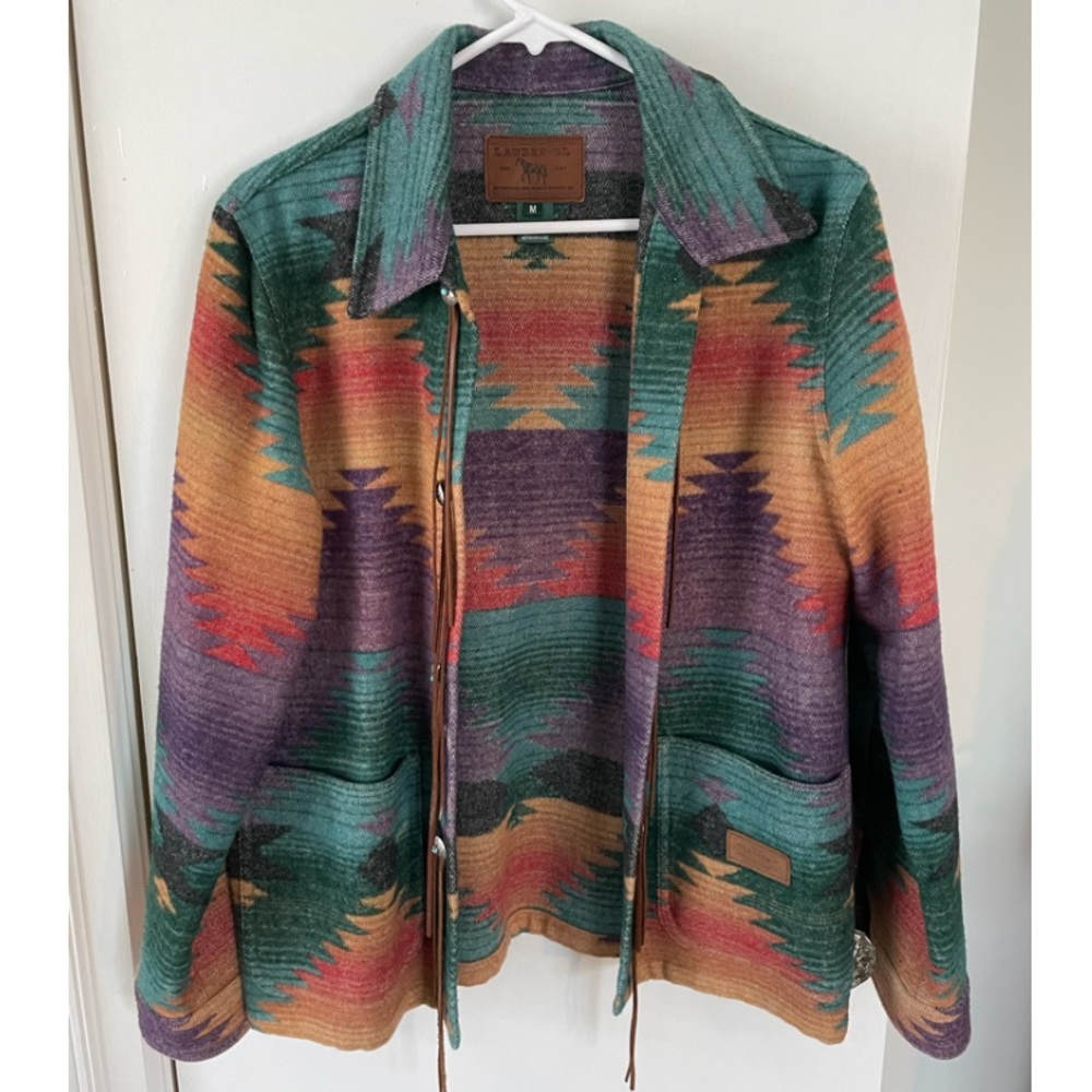 Vintage Ralph Lauren Wool Southwestern Barn Jacket